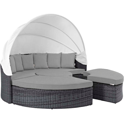 Modway EEI-1997 Summon Canopy Outdoor Patio Sunbrella® Daybed Modway