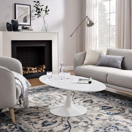Modway EEI-2018 Lippa 48" Oval-Shaped Wood Coffee Table Modway