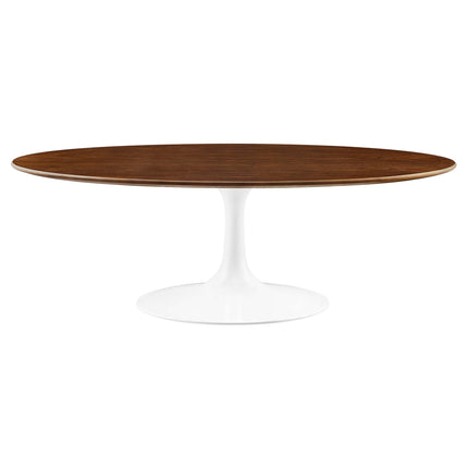 Modway EEI-2020 Lippa 48" Oval Wood Coffee Table Modway