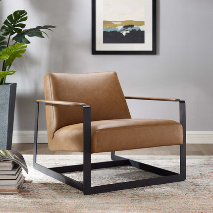 Modway EEI-2075 Seg Vegan Leather Accent Chair Modway