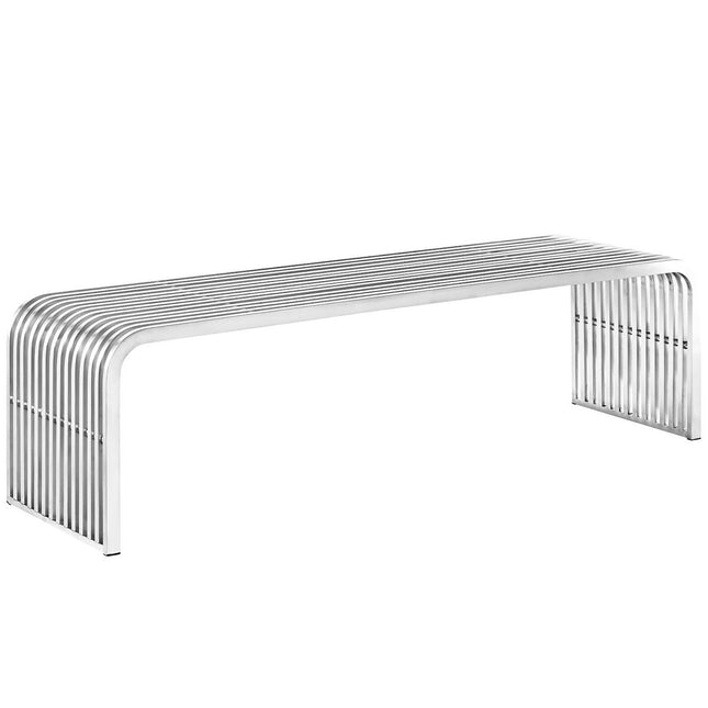 Modway EEI-2103 Pipe 60" Stainless Steel Bench Modway