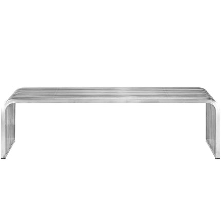 Modway EEI-2103 Pipe 60" Stainless Steel Bench Modway