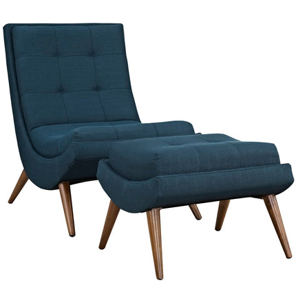 Modway EEI-2143 Ramp Upholstered Fabric Lounge Chair Set Modway