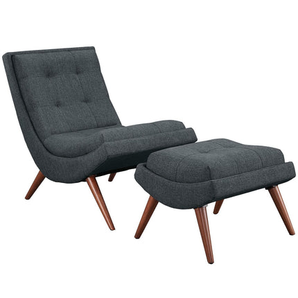 Modway EEI-2143 Ramp Upholstered Fabric Lounge Chair Set Modway