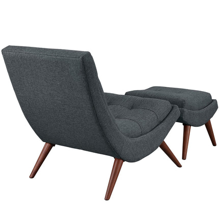 Modway EEI-2143 Ramp Upholstered Fabric Lounge Chair Set Modway