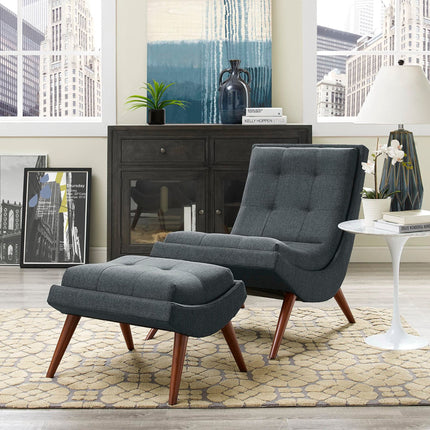 Modway EEI-2143 Ramp Upholstered Fabric Lounge Chair Set Modway
