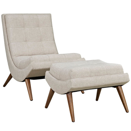Modway EEI-2143 Ramp Upholstered Fabric Lounge Chair Set Modway