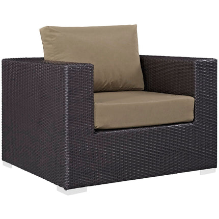 Modway EEI-2157 Convene 7 Piece Outdoor Patio Sectional Set Modway