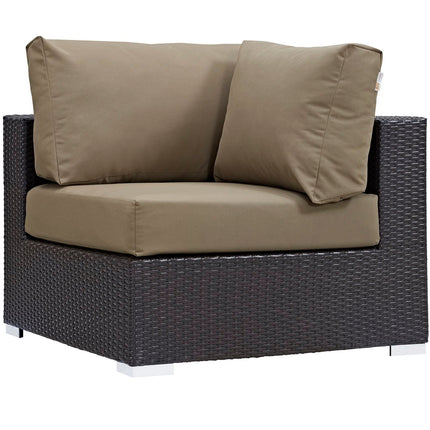 Modway EEI-2157 Convene 7 Piece Outdoor Patio Sectional Set Modway