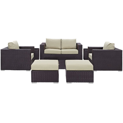 Modway EEI-2159 Convene 8 Piece Outdoor Patio Sofa Set Modway