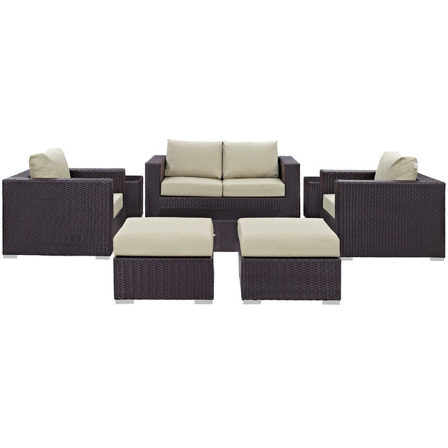 Modway EEI-2159 Convene 8 Piece Outdoor Patio Sofa Set Modway