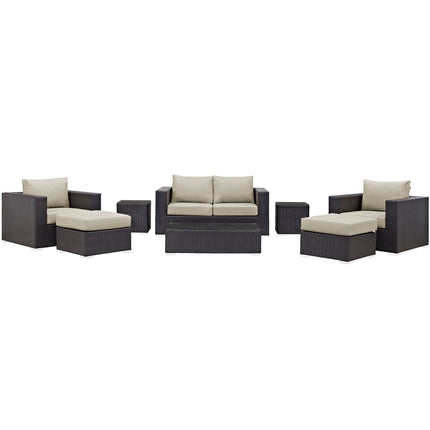 Modway EEI-2159 Convene 8 Piece Outdoor Patio Sofa Set Modway