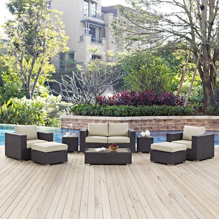 Modway EEI-2159 Convene 8 Piece Outdoor Patio Sofa Set Modway