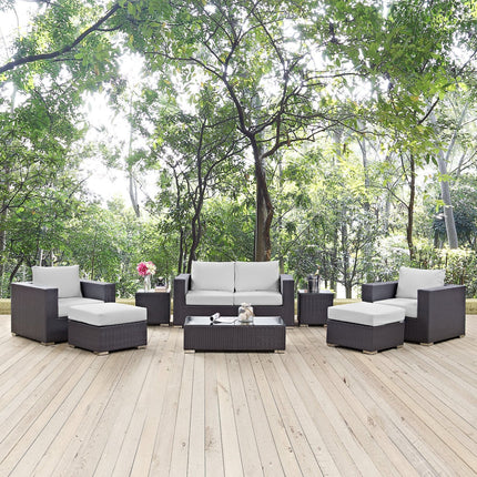 Modway EEI-2159 Convene 8 Piece Outdoor Patio Sofa Set Modway