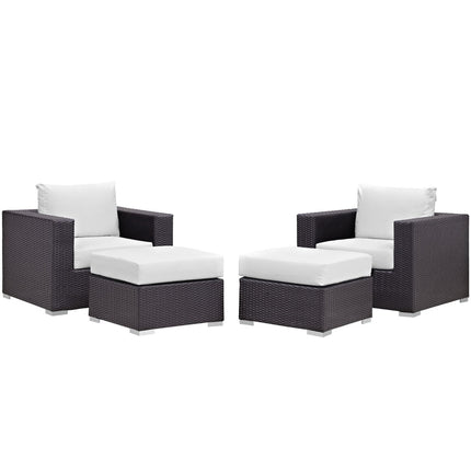 Modway EEI-2202 Convene 4 Piece Outdoor Patio Sectional Set Modway