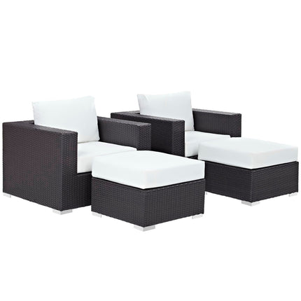 Modway EEI-2202 Convene 4 Piece Outdoor Patio Sectional Set Modway