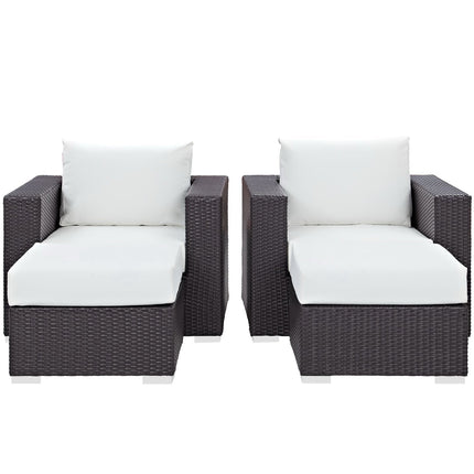 Modway EEI-2202 Convene 4 Piece Outdoor Patio Sectional Set Modway