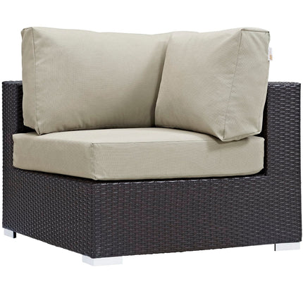 Modway EEI-2207 Convene 6 Piece Outdoor Patio Sectional Set Modway