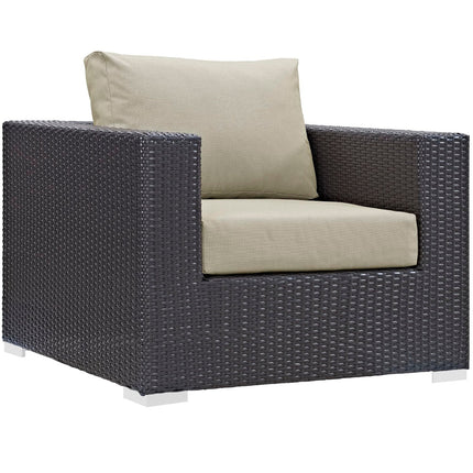 Modway EEI-2208 Convene 9 Piece Outdoor Patio Sectional Set Modway