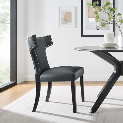 Modway EEI-2220 Curve Vegan Leather Dining Chair Modway