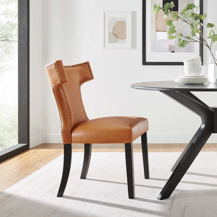 Modway EEI-2220 Curve Vegan Leather Dining Chair Modway