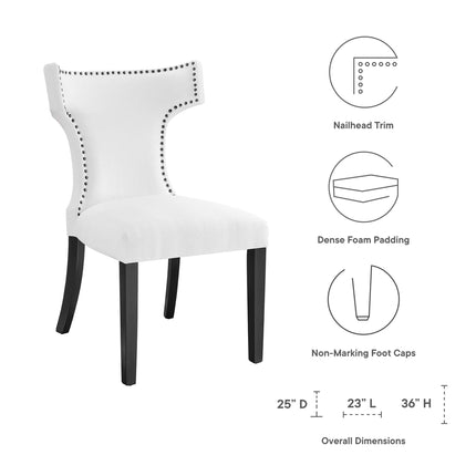 Modway EEI-2221 Curve Fabric Dining Chair Modway