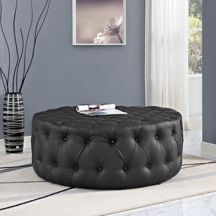 Modway EEI-2224 Amour Upholstered Vinyl Ottoman Modway