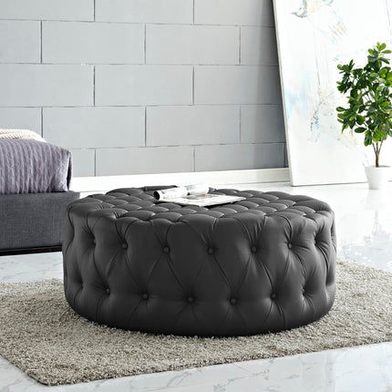 Modway EEI-2224 Amour Upholstered Vinyl Ottoman Modway