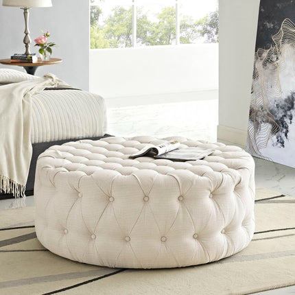 Modway EEI-2225 Amour Upholstered Fabric Ottoman Modway