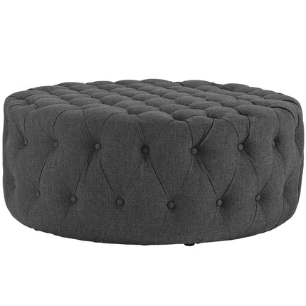 Modway EEI-2225 Amour Upholstered Fabric Ottoman Modway