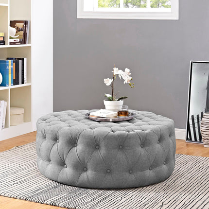 Modway EEI-2225 Amour Upholstered Fabric Ottoman Modway