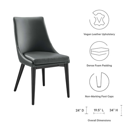 Modway EEI-2226 Viscount Vegan Leather Dining Chair Modway