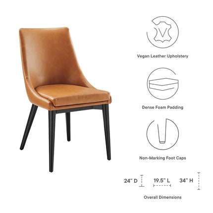 Modway EEI-2226 Viscount Vegan Leather Dining Chair Modway
