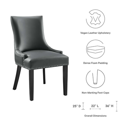 Modway EEI-2228 Marquis Vegan Leather Dining Chair Modway