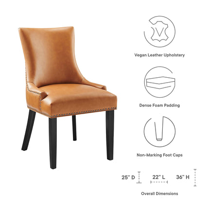 Modway EEI-2228 Marquis Vegan Leather Dining Chair Modway