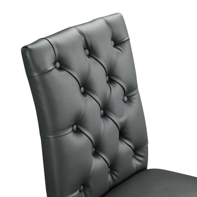 Modway EEI-2230 Duchess Button Tufted Vegan Leather Dining Chair Modway