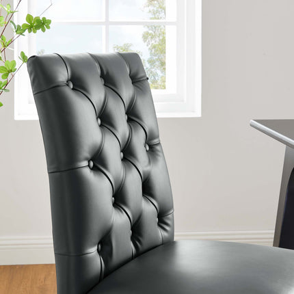 Modway EEI-2230 Duchess Button Tufted Vegan Leather Dining Chair Modway