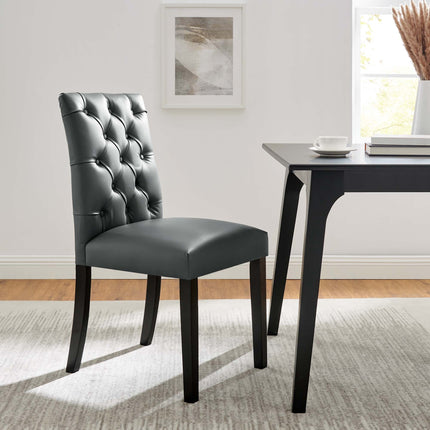 Modway EEI-2230 Duchess Button Tufted Vegan Leather Dining Chair Modway