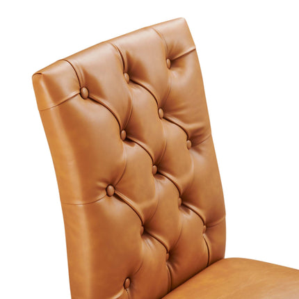 Modway EEI-2230 Duchess Button Tufted Vegan Leather Dining Chair Modway