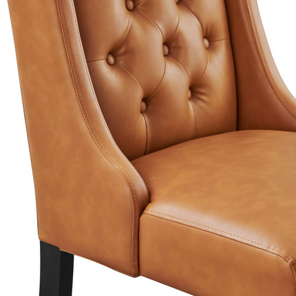 Modway EEI-2234 Baronet Button Tufted Vegan Leather Dining Chair Modway