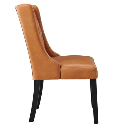 Modway EEI-2234 Baronet Button Tufted Vegan Leather Dining Chair Modway