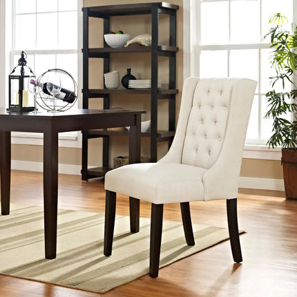 Modway EEI-2235 Baronet Button Tufted Fabric Dining Chair Modway