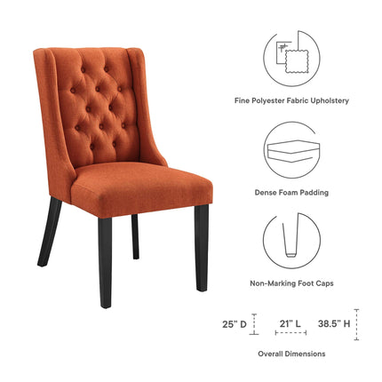 Modway EEI-2235 Baronet Button Tufted Fabric Dining Chair Modway