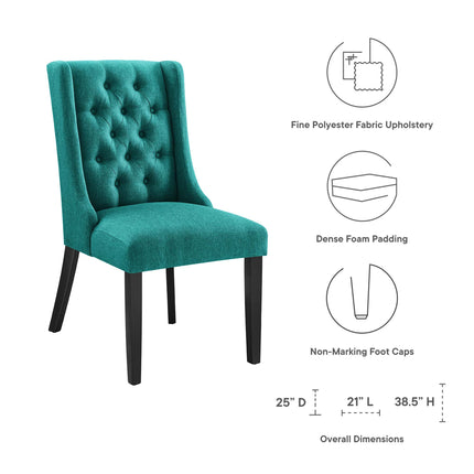 Modway EEI-2235 Baronet Button Tufted Fabric Dining Chair Modway
