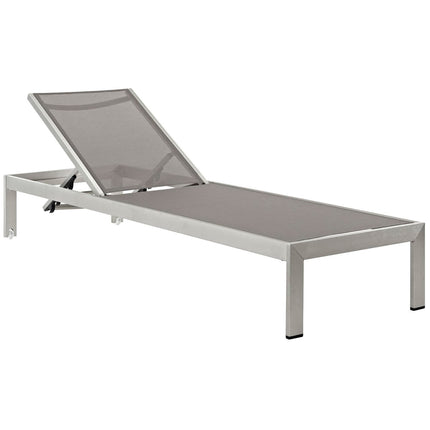 Modway EEI-2249 Shore Outdoor Patio Aluminum Mesh Chaise - Plaza Home Decor