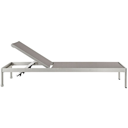 Modway EEI-2249 Shore Outdoor Patio Aluminum Mesh Chaise - Plaza Home Decor