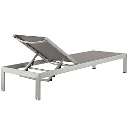 Modway EEI-2249 Shore Outdoor Patio Aluminum Mesh Chaise - Plaza Home Decor