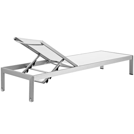 Modway EEI-2249 Shore Outdoor Patio Aluminum Mesh Chaise - Plaza Home Decor