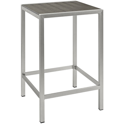 Modway EEI-2256 Shore Outdoor Patio Aluminum Bar Table Modway