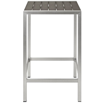 Modway EEI-2256 Shore Outdoor Patio Aluminum Bar Table Modway